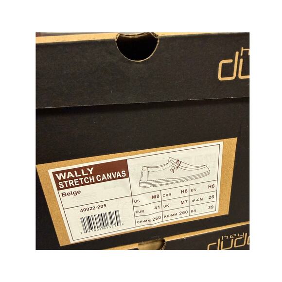 New! Hey Dude Wally Stretch Canvas Shoes